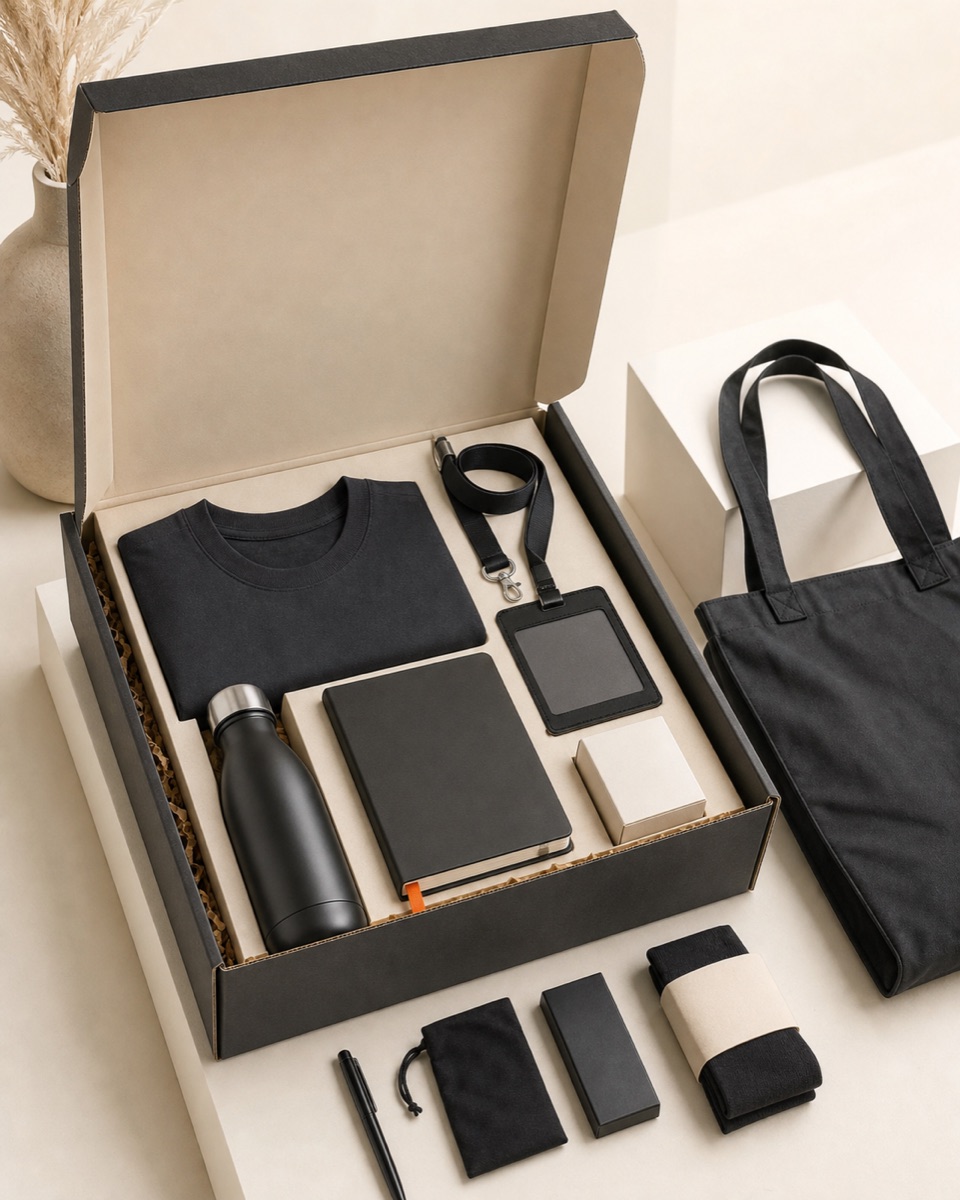 Event & welcome kits available for corporate customisation