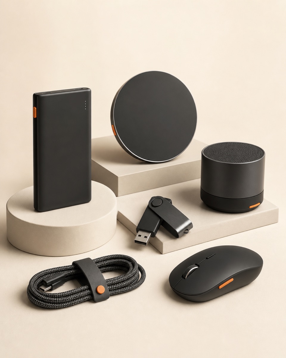 Tech accessories available for corporate customisation
